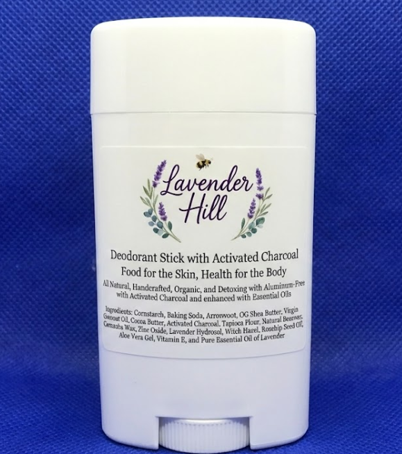 Lavender Deodorant Stick - All Natural No Aluminum (Single)