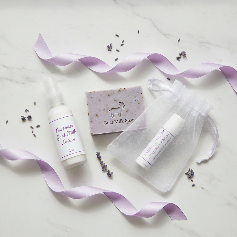 Body Care Moisturizer & Lip Balm Set – White Organza